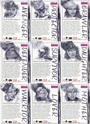 Marvel Women of Marvel Rhiannon Owens ArtiFEX Chase Card Set 01 thru 09   - TvMovieCards.com