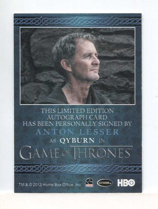 Game of Thrones Season 3 Anton Lesser as Qyburn Autograph Card   - TvMovieCards.com