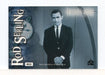 Twilight Zone 2 The Next Dimension Rod Serling Chase Card RS2   - TvMovieCards.com