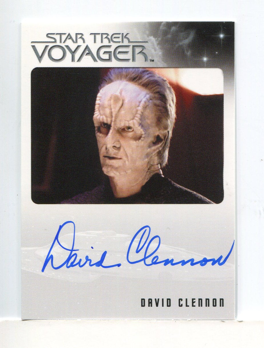 Star Trek Voyager Heroes Villains Autograph Card David Clennon as