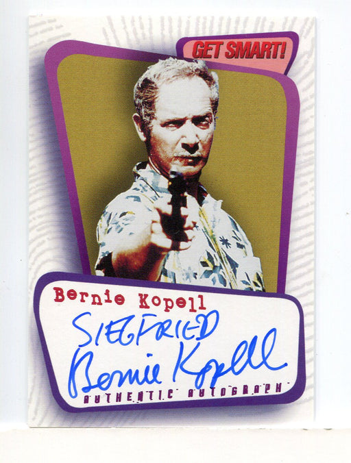 Get Smart Bernie Kopell as Conrad Siegfried Autograph Card A2   - TvMovieCards.com
