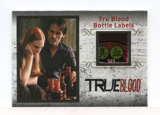 True Blood Archives Tru Blood Bottle Labels Relic Prop Card R2 #055/299   - TvMovieCards.com