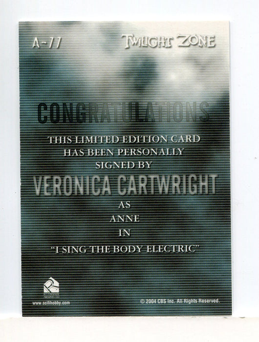 Twilight Zone 4 Science & Superstition Veronica Cartwright Autograph Card A-77   - TvMovieCards.com