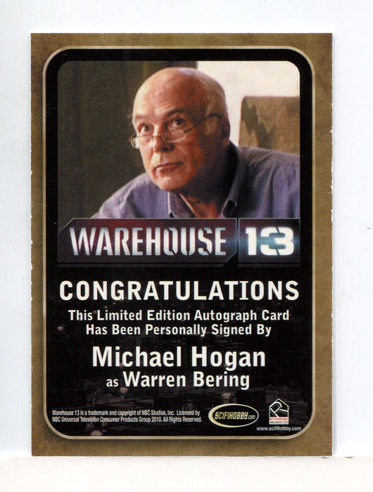 Warehouse 13 Season 1 One Michael Hogan as Warren Bering Autograph Card   - TvMovieCards.com
