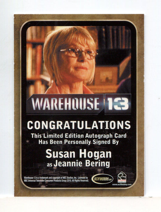 Warehouse 13 Season 1 One Susan Hogan as Jeannie Bering Autograph Card   - TvMovieCards.com