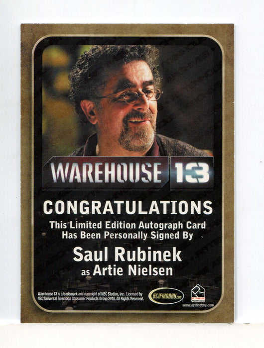 Warehouse 13 Season 1 One Saul Rubinek as Artie Nielsen Autograph Card   - TvMovieCards.com