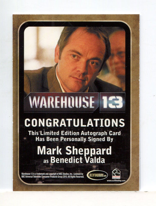 Warehouse 13 Season 1 One Mark Sheppard as Benedict Valda Autograph Card   - TvMovieCards.com