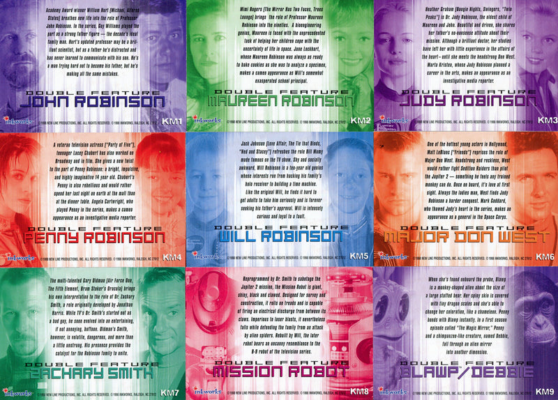 Lost In Space Movie Double Feature Foils Retail Chase Card Set KM1 thru KM9   - TvMovieCards.com