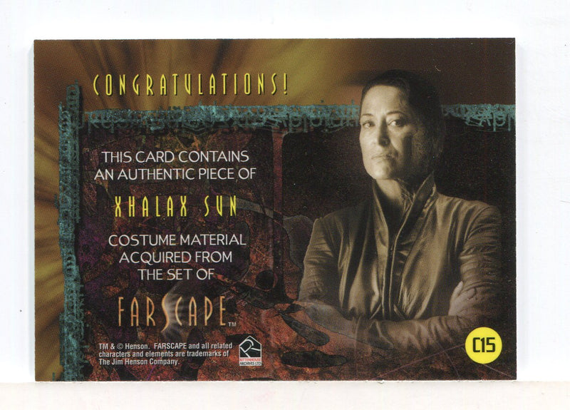 Farscape Season 3 Xhalax Sun Costume Card C15   - TvMovieCards.com