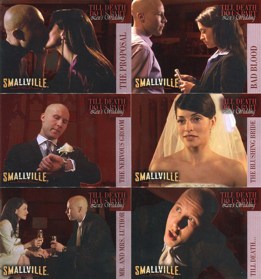Smallville Season Two Till Death Do Us Part Foil Chase Card Set DP1 thru DP6   - TvMovieCards.com