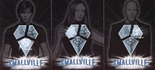 Smallville Season Four Kryptonian Symbols Box Loader Chase Card Set BL1-BL3   - TvMovieCards.com