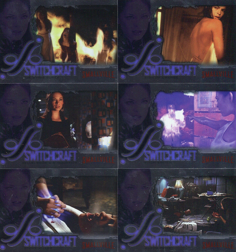 Smallville Season Four Switchcraft Chase Card Set SW1-SW6 Inkworks   - TvMovieCards.com