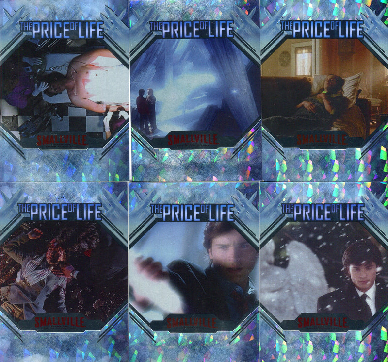 Smallville Season Five The Price of Life Chase Card Set PL.1-PL.6 Inkworks   - TvMovieCards.com