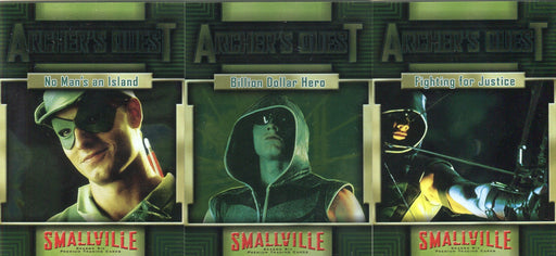 Smallville Season Six Archer's Quest Chase Card Set AQ.1 - AQ.3   - TvMovieCards.com