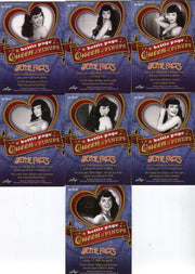 Bettie Page Pin-Ups Bettie Facts Chase Card Set 16 Cards Leaf 2014   - TvMovieCards.com