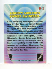 Power Rangers Series 2 Hobby Case Topper Chase Card D-1 1994   - TvMovieCards.com