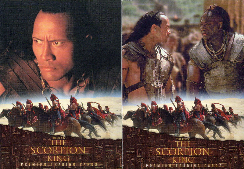 Scorpion King Promo Card Set SKP-1 and SKP-2  Inkworks 2002   - TvMovieCards.com