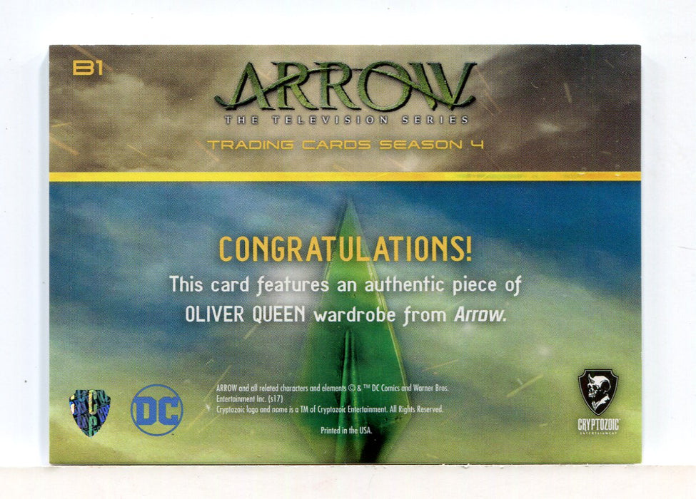 Arrow Season 4 Stephen Amell as Oliver Queen Wardrobe Costume Card B1   - TvMovieCards.com