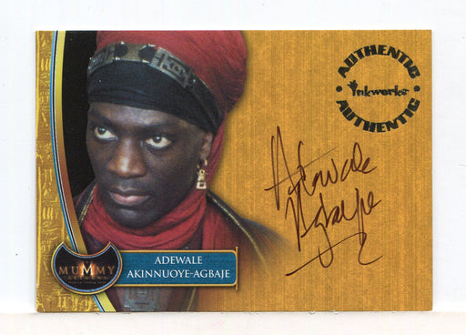 Mummy Returns Movie Adewale Akinnuoye-Agbaje Lock-Nah Autograph Card A5   - TvMovieCards.com
