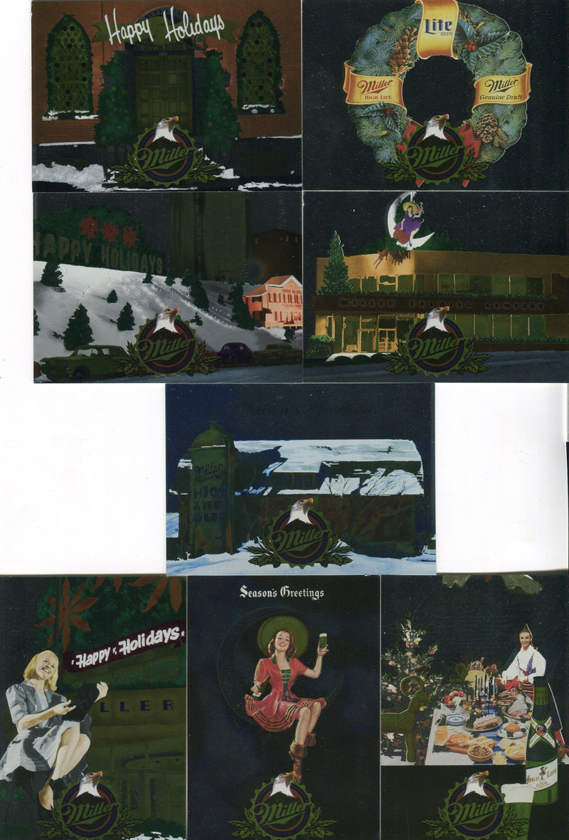 Miller Genuine Beer Holiday Chaser Foil Chase Card Set H1 - H15 Sports Time 1995   - TvMovieCards.com