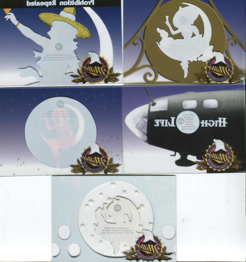 Miller Genuine Beer Crystal Gallery Chase Card Set C1 - C10 Sports Time 1995   - TvMovieCards.com