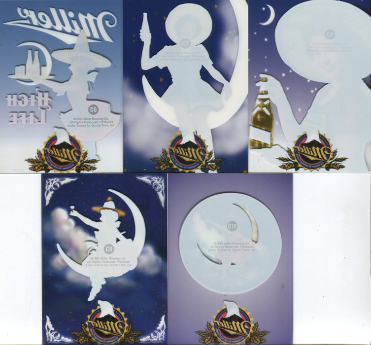 Miller Genuine Beer Crystal Gallery Chase Card Set C1 - C10 Sports Time 1995   - TvMovieCards.com