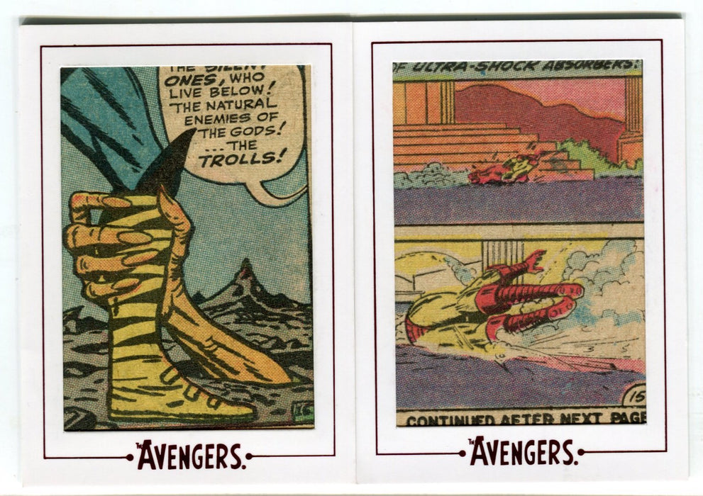 2015 The Avengers Silver Age Archive Cut Comic Panel 100 Card Set AV1-AV100   - TvMovieCards.com