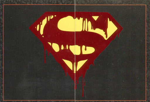 Superman Doomsday "Bleeding S" Foil Puzzle Chase Card Set F1 and F2   - TvMovieCards.com