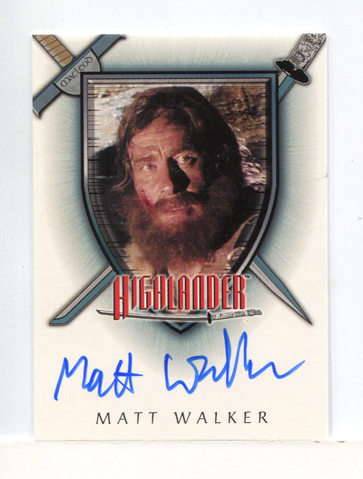Highlander Complete Matt Walker as Ian MacLeod Autograph Card A17   - TvMovieCards.com