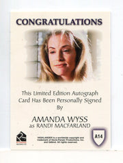 Highlander Complete Amanda Wyss as Randi MacFarland Autograph Card A14   - TvMovieCards.com