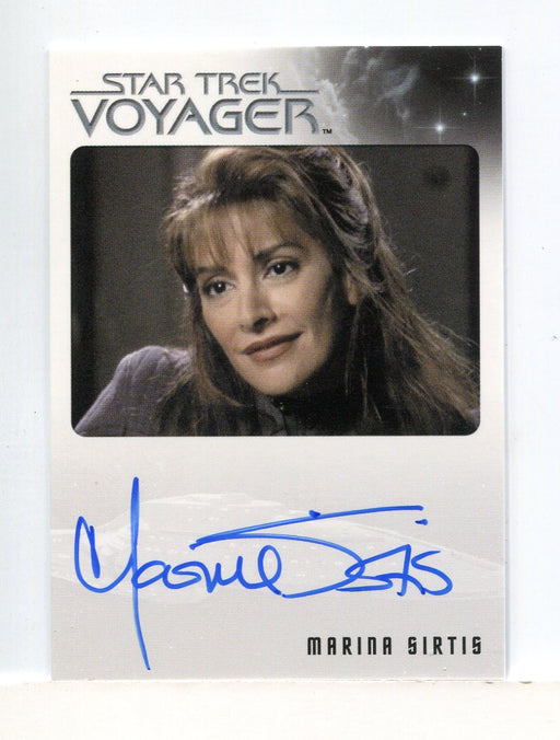 Star Trek Voyager Heroes & Villains Marina Sirtis Autograph Card Deanna Troi   - TvMovieCards.com