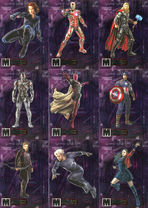 Marvel Avengers Age of Ultron 2015 Multiple Metallics Chase Card Set MM1-11   - TvMovieCards.com