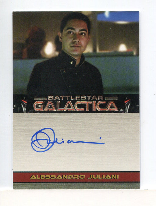 Battlestar Galactica Premiere Edition Alessandro Juliani Autograph Card   - TvMovieCards.com