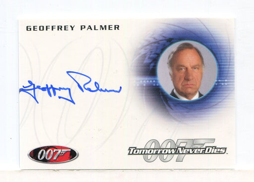 James Bond Mission Logs Geoffrey Palmer as Admiral Roebuck Autograph Card A157   - TvMovieCards.com