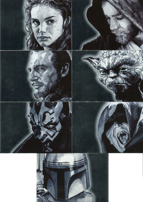 2009 Star Wars Galaxy Series Four Foil Art Chase Card Set 15 Cards Topps   - TvMovieCards.com