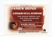 James Bond The Quotable James Bond Rachel Grant Autograph Card WA24   - TvMovieCards.com