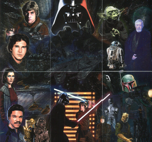 2010 Star Wars Galaxy Series Five Etched Foil Puzzle Chase Card Set 1-6 Topps   - TvMovieCards.com