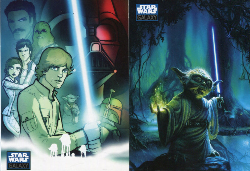 2011 Star Wars Galaxy Series Six Promo Card Set 2 Cards Topps   - TvMovieCards.com