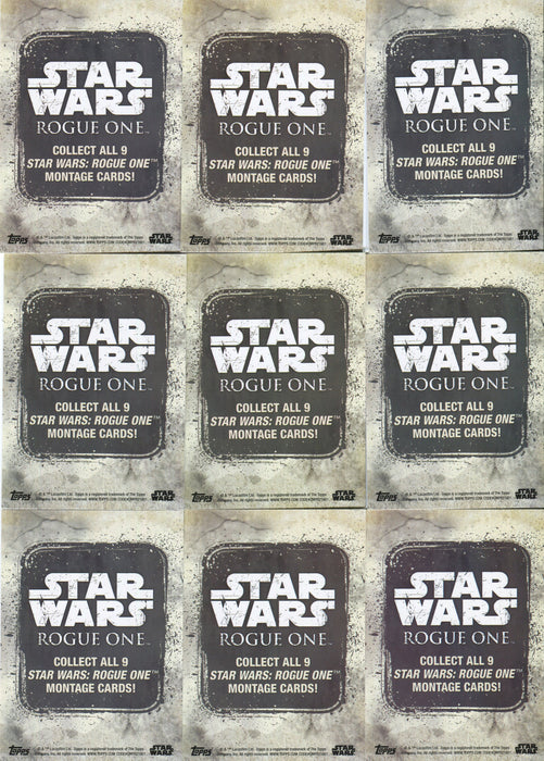 2016 Star Wars Rogue One Series 1 Montage Chase Card Set 9 Cards   - TvMovieCards.com