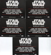 2016 Star Wars Rogue One Series 1 Continuity Chase Card Set 5 Cards   - TvMovieCards.com