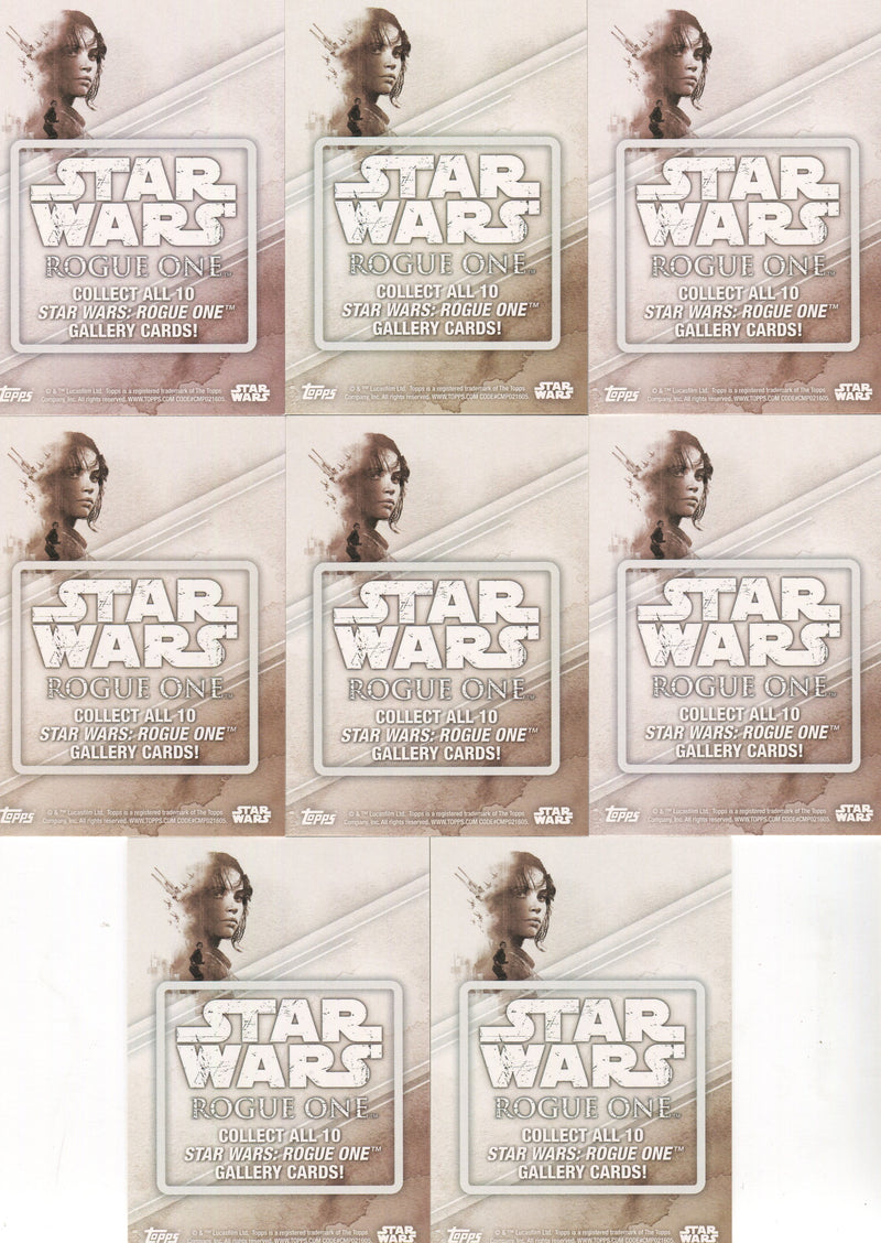 2016 Star Wars Rogue One Series 1 Gallery Chase Card Set 10 Cards   - TvMovieCards.com