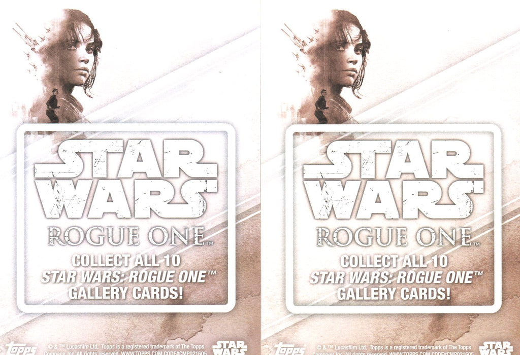 2016 Star Wars Rogue One Series 1 Gallery Chase Card Set 10 Cards   - TvMovieCards.com