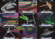 Star Wars Evolution Ships and Vehicles Chase Card Set 18 Cards Topps 2016   - TvMovieCards.com