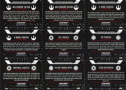 Star Wars Evolution Ships and Vehicles Chase Card Set 18 Cards Topps 2016   - TvMovieCards.com