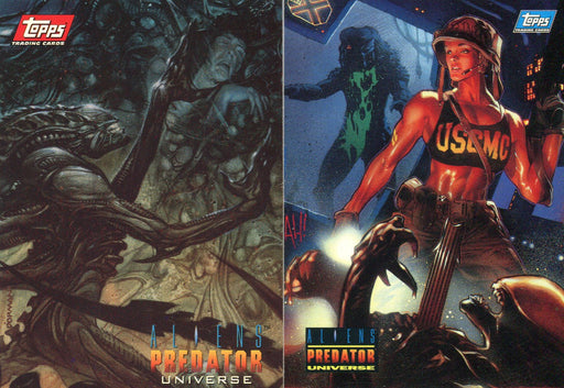 1995 Aliens Predator Universe Promo Card Set 2 Cards Topps   - TvMovieCards.com
