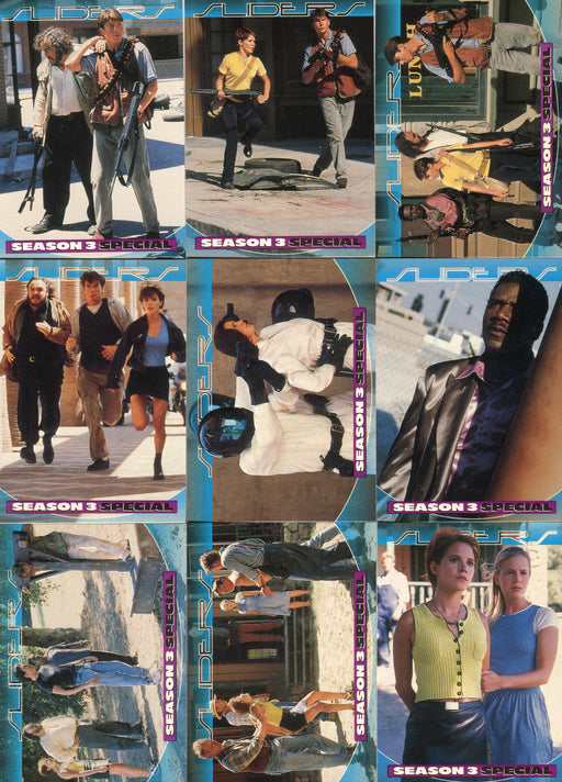 Sliders Embossed Chase Card Set 9 Cards Inkworks 1997   - TvMovieCards.com
