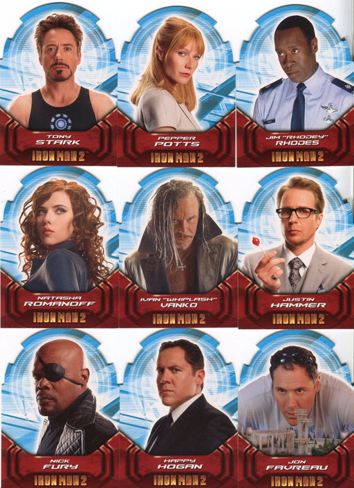 2010 Iron Man Movie 2 Actors Die-Cut Chase Card Set AH1 thru AH9 Rittenhouse   - TvMovieCards.com