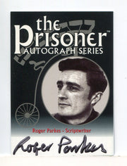 Prisoner Scriptwriter Roger Parkes Scriptwriter Autograph Card PA12   - TvMovieCards.com