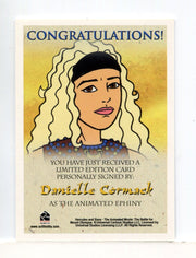 Xena & Hercules Animated Adventures Danielle Cormack Ephiny Autograph Card   - TvMovieCards.com