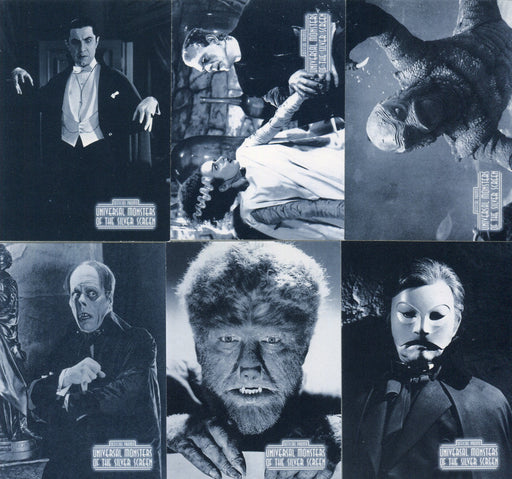 Universal Monsters of the Silver Screen Promo Card Set 1 of Six thru 6 of Six   - TvMovieCards.com